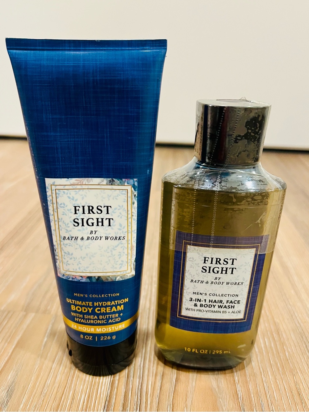 First Sight by Bath and Body Works 3-in-1 body wash and body cream.